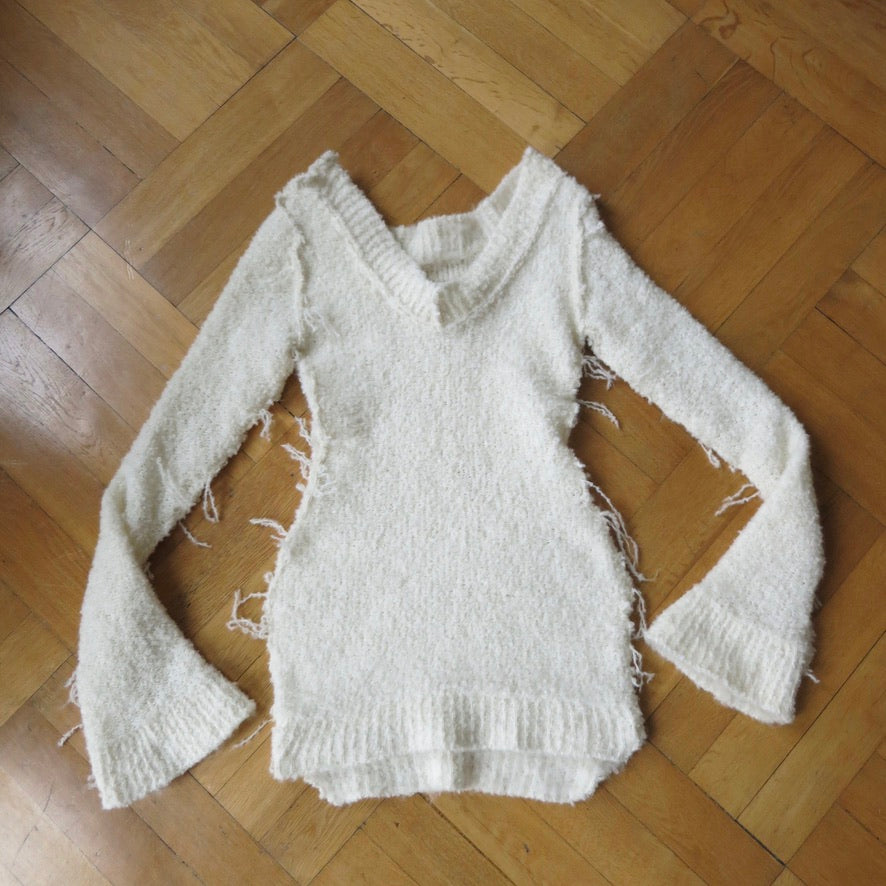 eithne padraigin ni bhraonain ~ reversible bouclé sweater dress