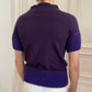 Moschino cashmere blend purple knit t-shirt