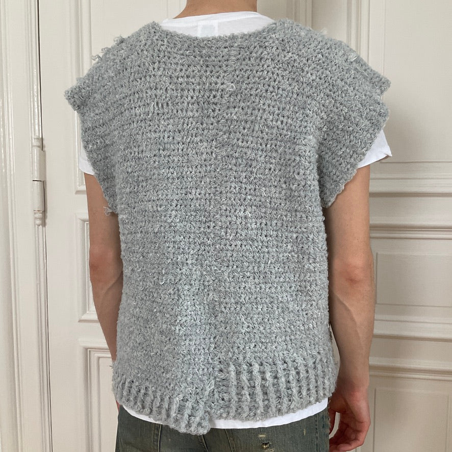 mođđe studio ~ asymmetrical crochet vest