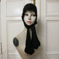 eithne padraigin ni bhraonain ~ black wool bonnet