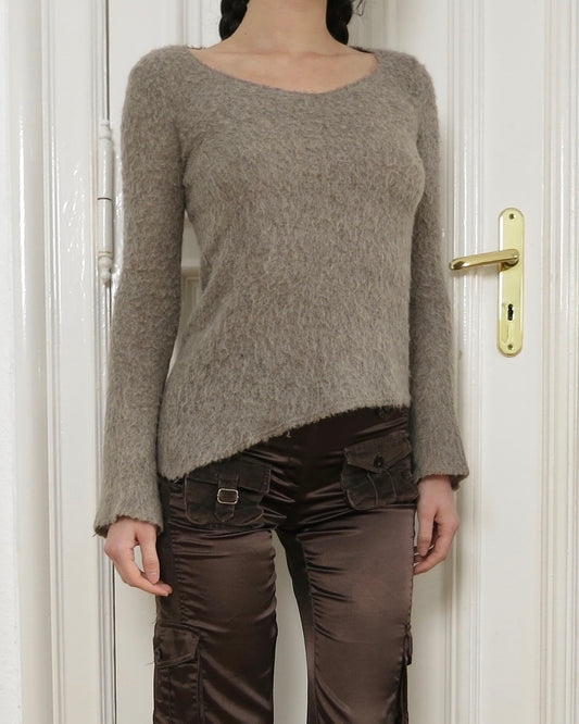 Brown fluffy longsleeve