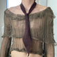 Natascha Domino ~ brown knit tie