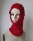 mođđe studio ~ lace mohair balaclava in red