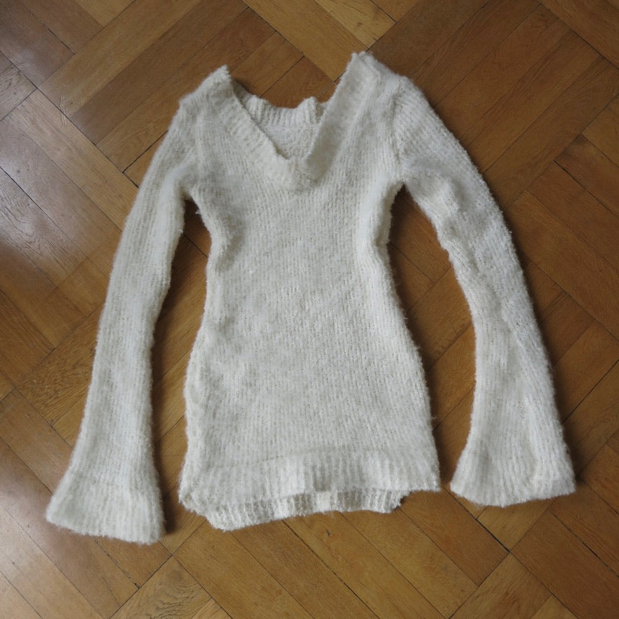 eithne padraigin ni bhraonain ~ reversible bouclé sweater dress