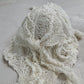 Chunky linen and wool orchid bonnet
