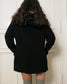 Zucca black wool hoodie