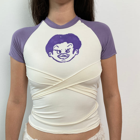 Purple bondage t-shirt