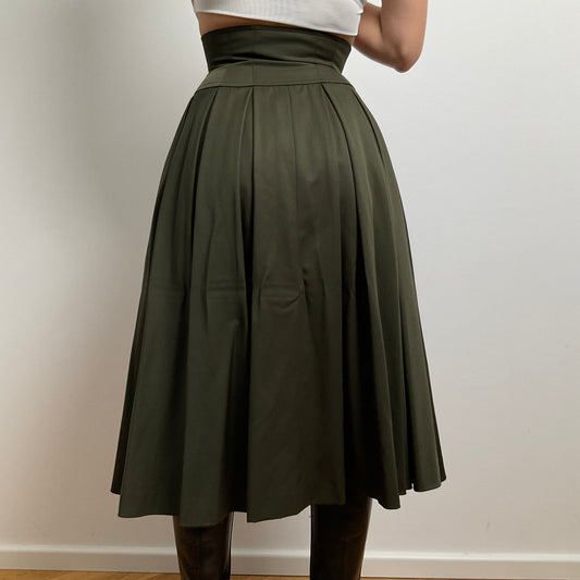 vintage YSL skirt with corset waist