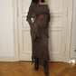 gargarox - brown monk dress