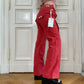 Red cargo pants