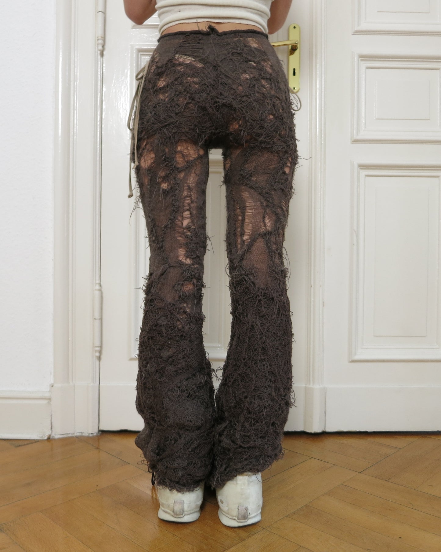 gargarox ~ Distressed flared pants
