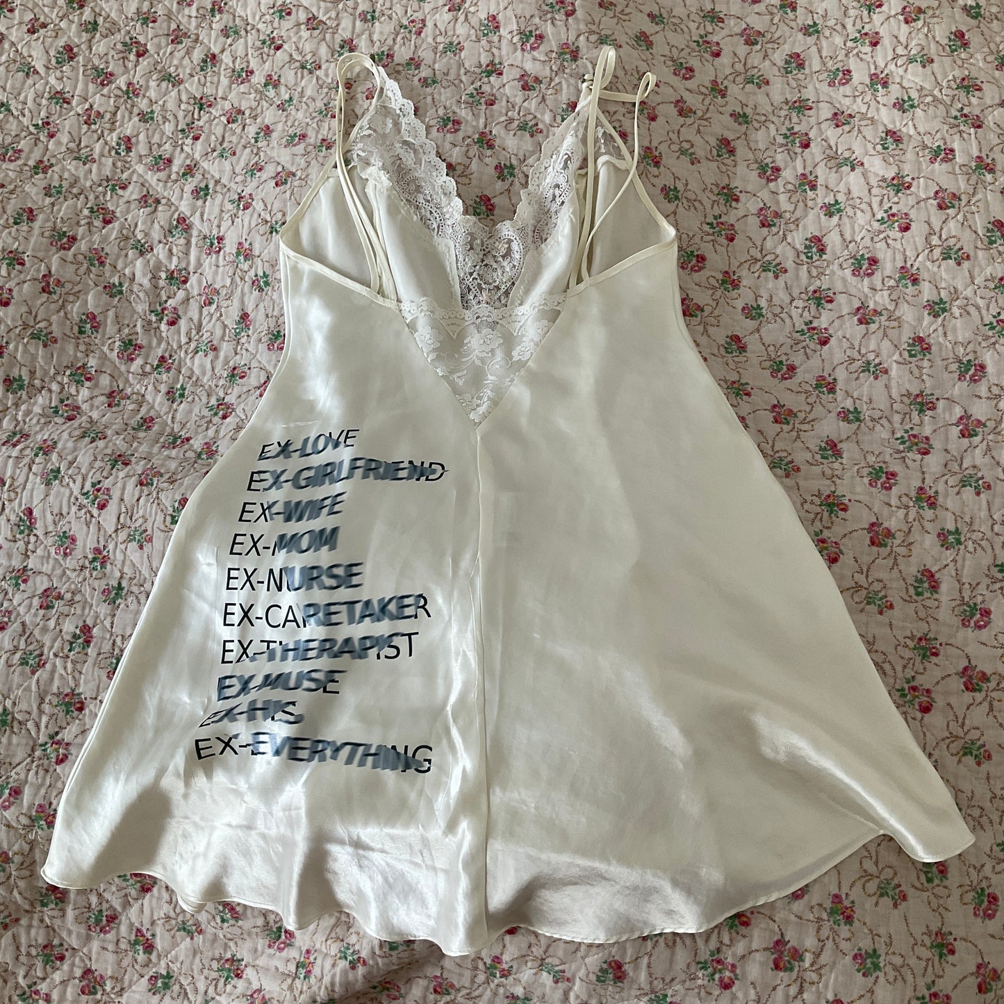 ex-myszka printed slip dress