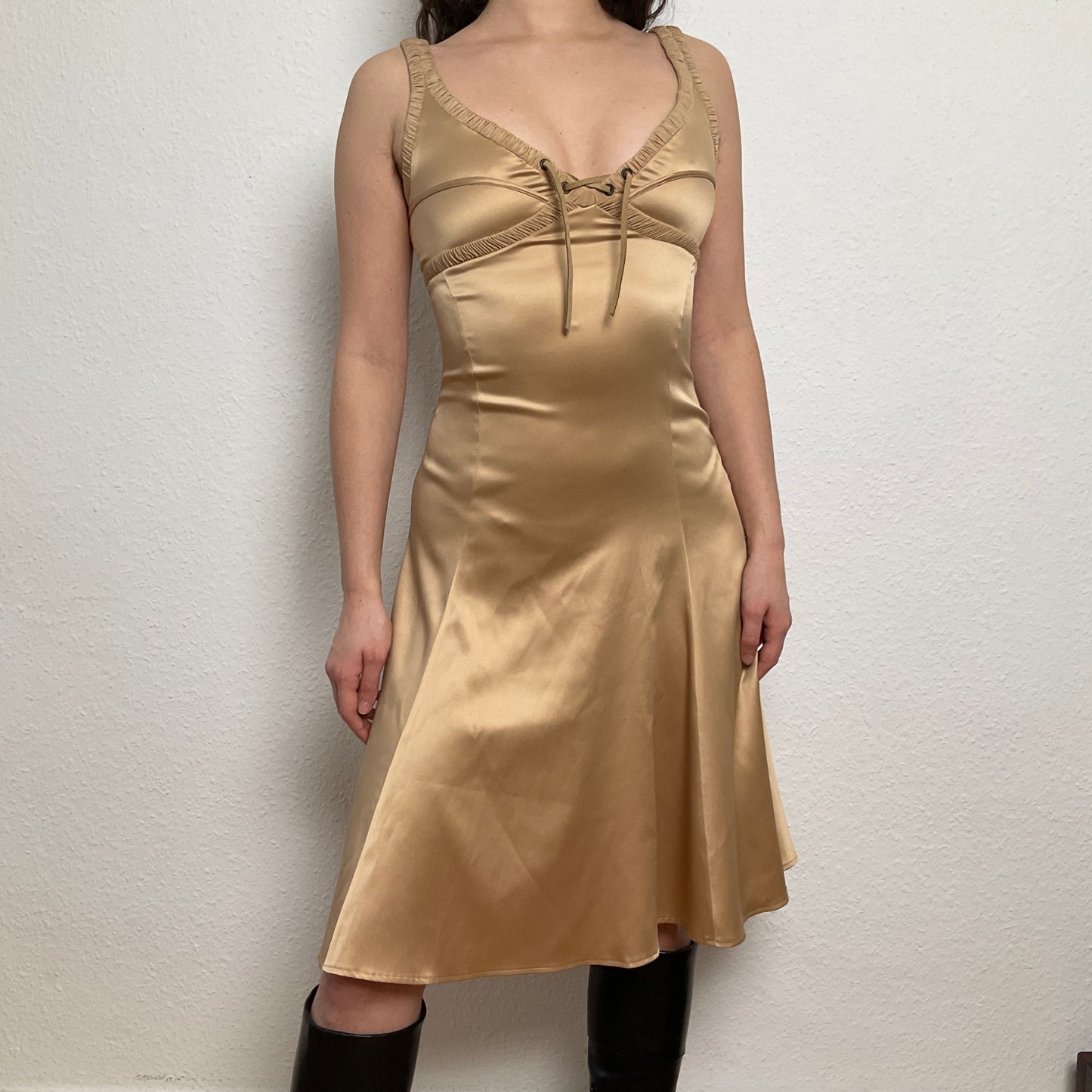 Just Cavalli liquid gold dress