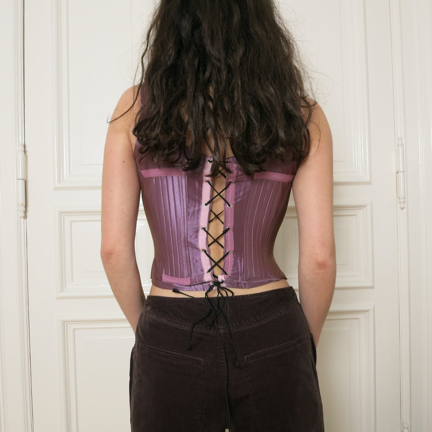 Purple corset