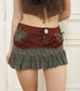 Pleated micro skirt