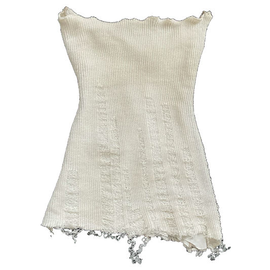 Knitted linen minidress