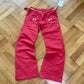 Red cargo pants