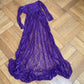 00s witchy purple long top