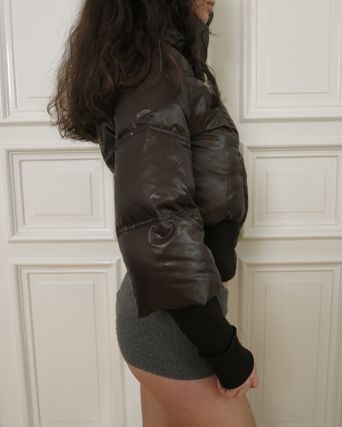 Cropped puffy jacket