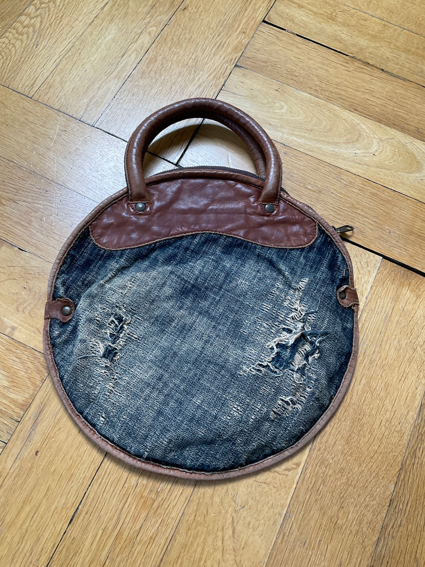 Miss Sixty distressed denim purse