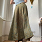 Embroidered cargo skirt
