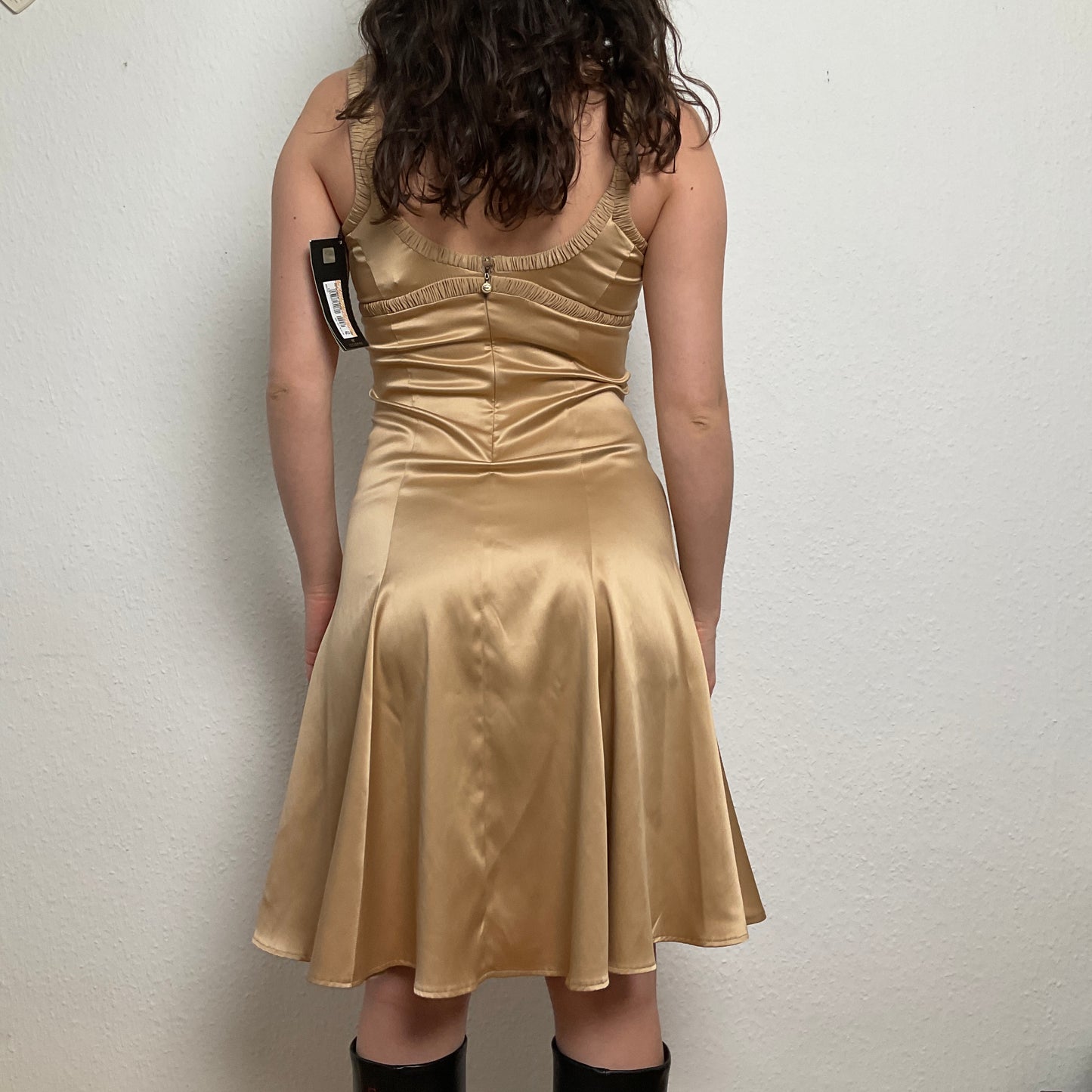 Just Cavalli liquid gold dress