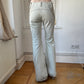 Elfic white leather pants